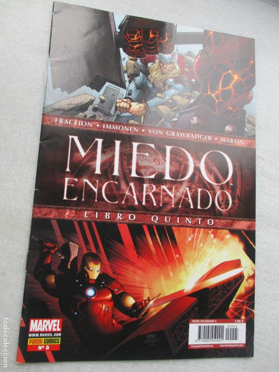 C&oacute;mics: MARVEL- MIEDO ENCARNADO, LIBRO QUINTO-N&ordm;. 5- PANINI - Foto 1