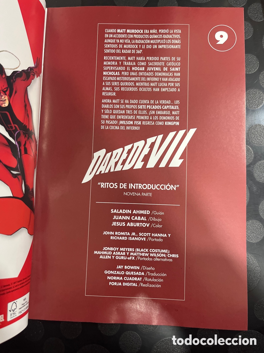 C&oacute;mics: DAREDEVIL N.56 / 9 RITOS DE INTRODUCCI&Oacute;N ( 2019/&hellip; ) - Foto 3