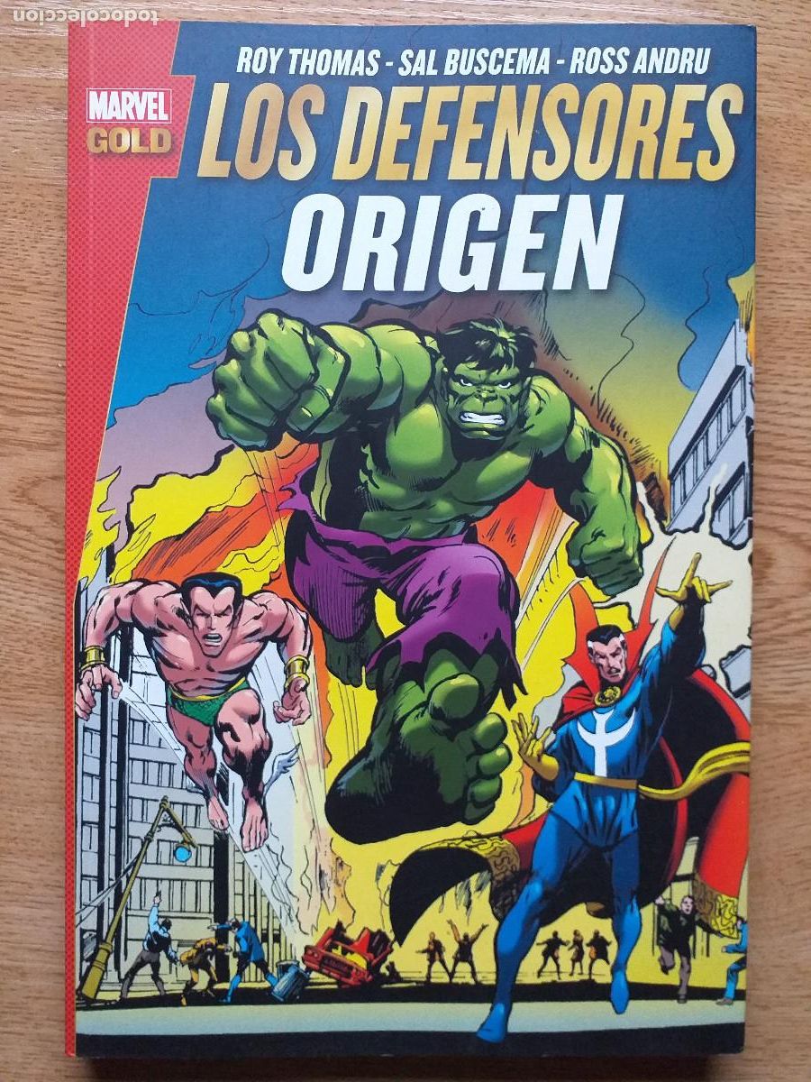 C&oacute;mics: MARVEL GOLD LOS DEFENSORES - ORIGEN - 2015 PANINI - Foto 1