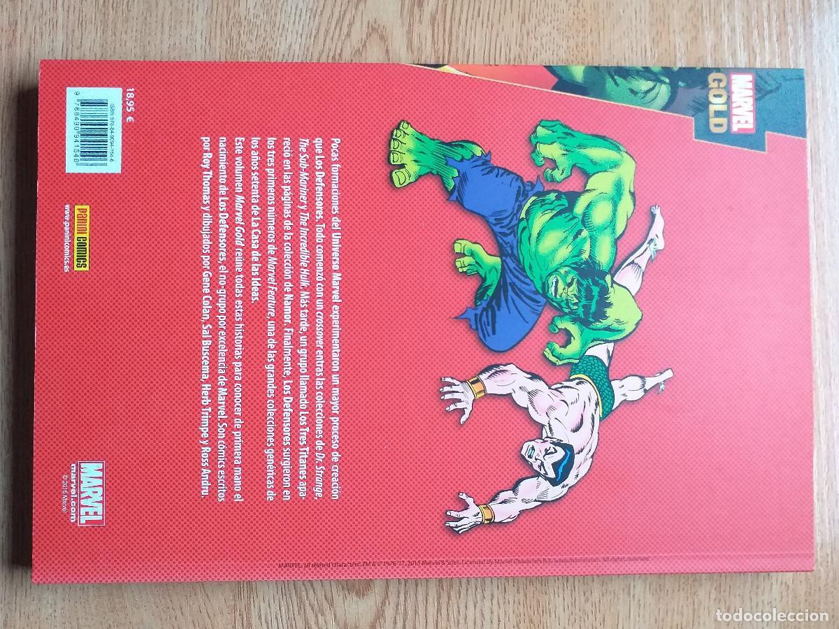 C&oacute;mics: MARVEL GOLD LOS DEFENSORES - ORIGEN - 2015 PANINI - Foto 2
