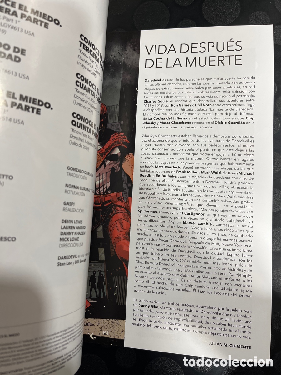 C&oacute;mics: DAREDEVIL N.1 CONOCE EL MIEDO MARVEL PREMIERE ( 2020/&hellip; ) - Foto 3