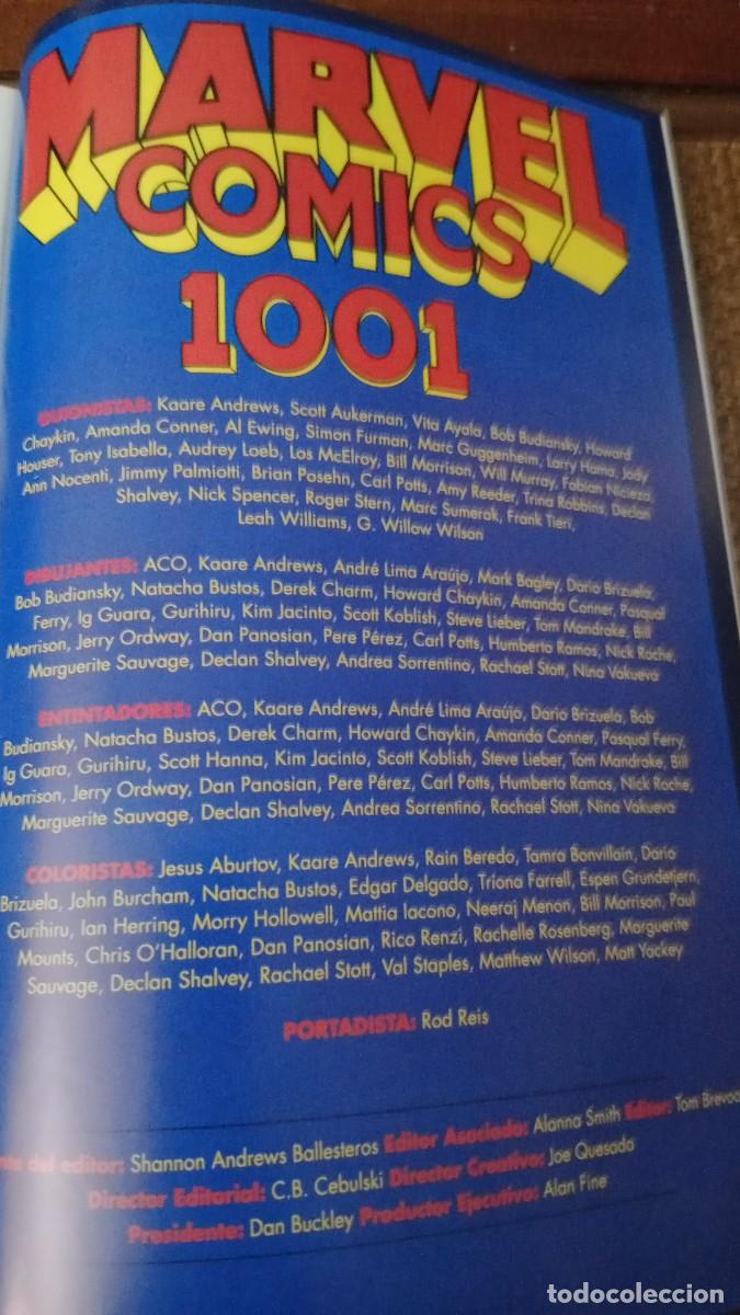C&oacute;mics: MARVEL COMICS 1001. PANINI - Foto 9