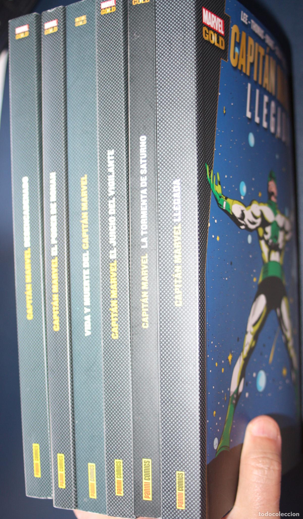 C&oacute;mics: Capit&aacute;n Marvel (Marvel Gold ) Colecci&oacute;n completa de 6 tomos . - Foto 2