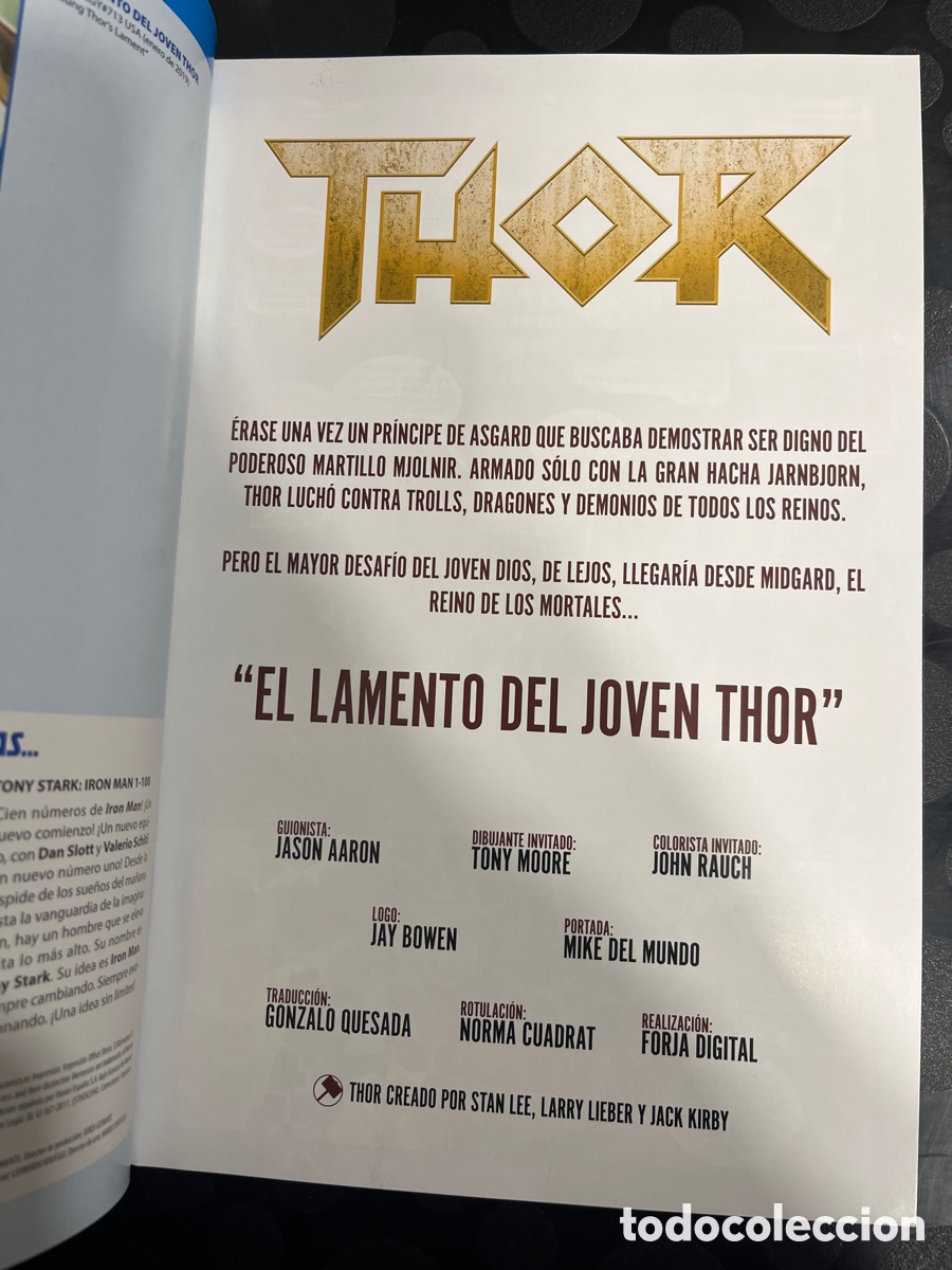 C&oacute;mics: THOR N.94 / 6 EL LAMENTO DEL JOVEN THOR ( 2011/&hellip; ) - Foto 3