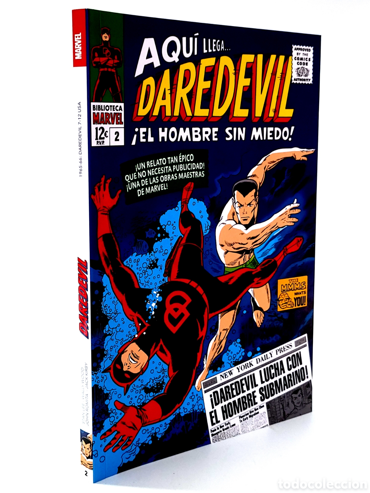 C&oacute;mics: DE KIOSCO BIBLIOTECA MARVEL 30 DAREDEVIL 2 PANINI COMICS - Foto 1