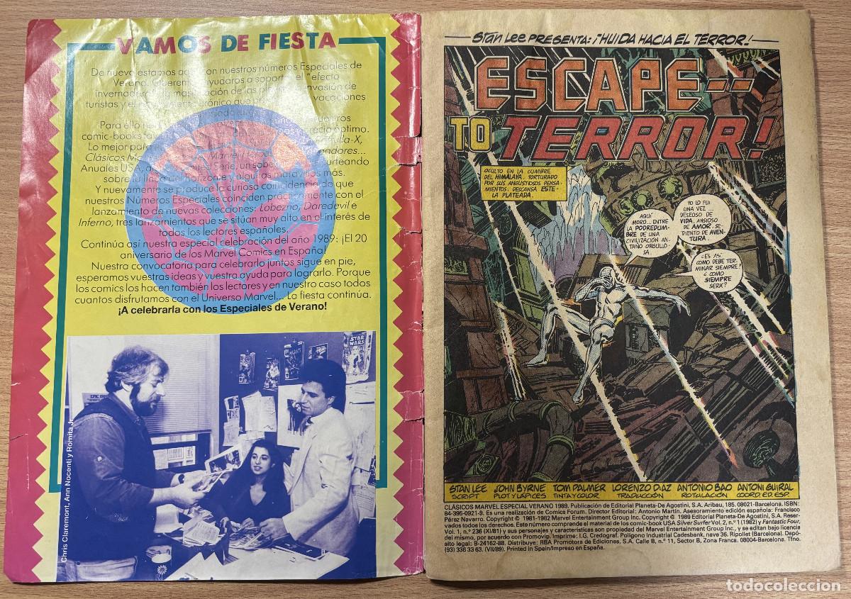 C&oacute;mics: Comic Clasicos Marvel - Estela Plateada, 1989 - Foto 3