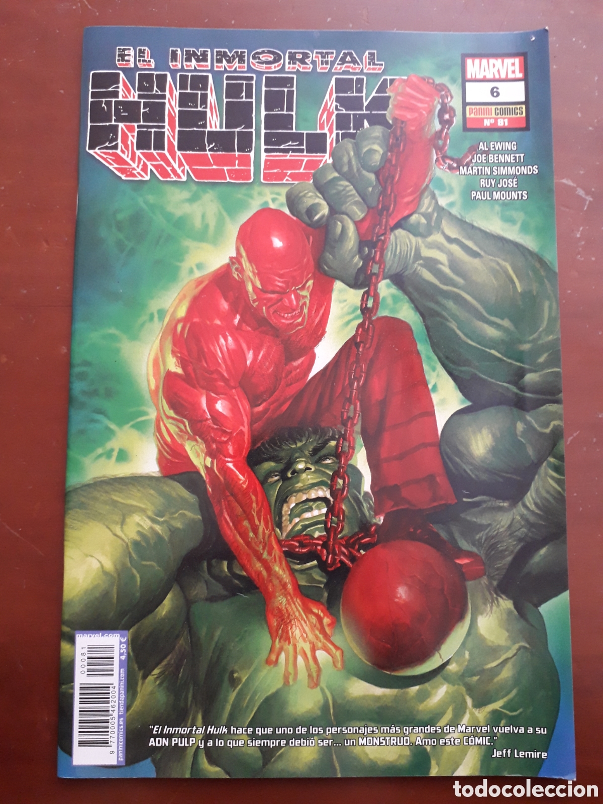 C&oacute;mics: EL INMORTAL HULK N&Uacute;MERO 6 / 81 - Foto 1