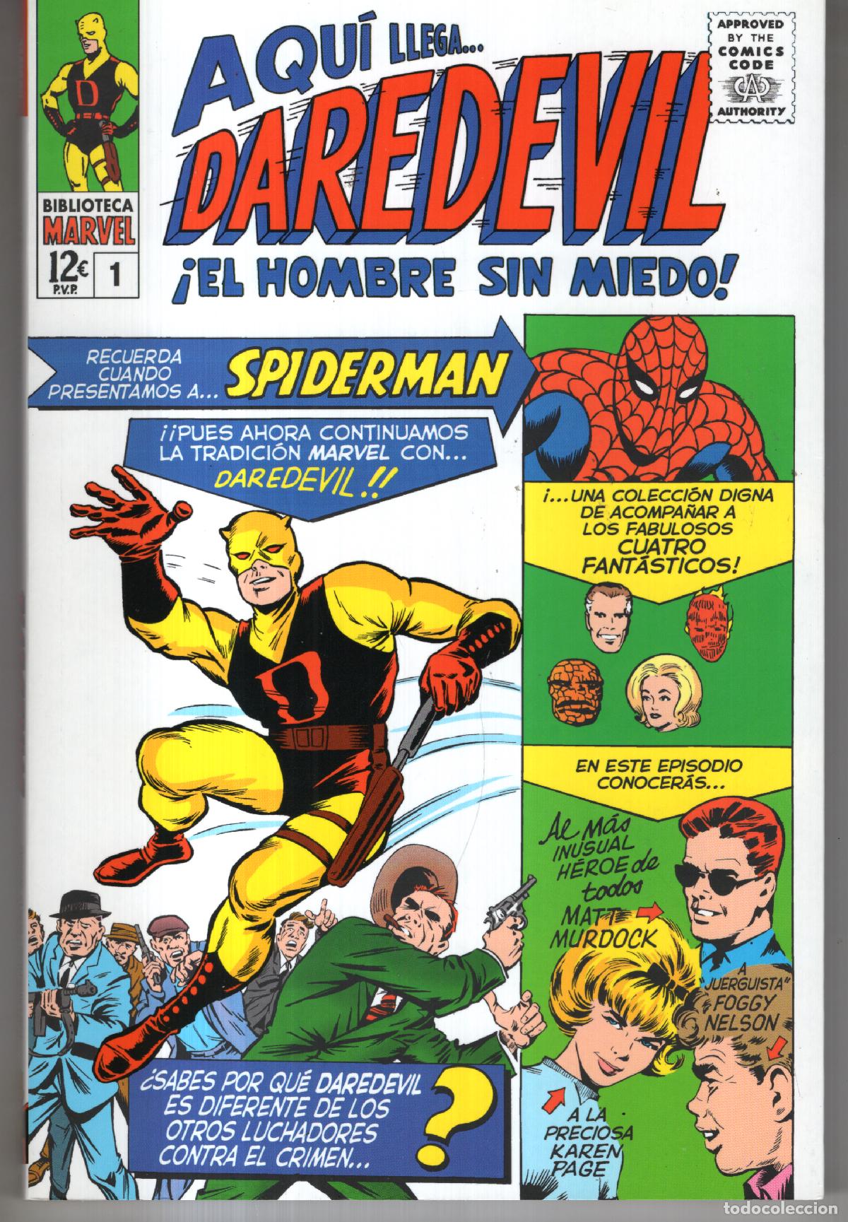 C&oacute;mics: BIBLIOTECA MARVEL COLOR DAREDEVIL N&ordm; 1 - PANINI - ESTADO EXCELENTE - MTFA - Foto 1