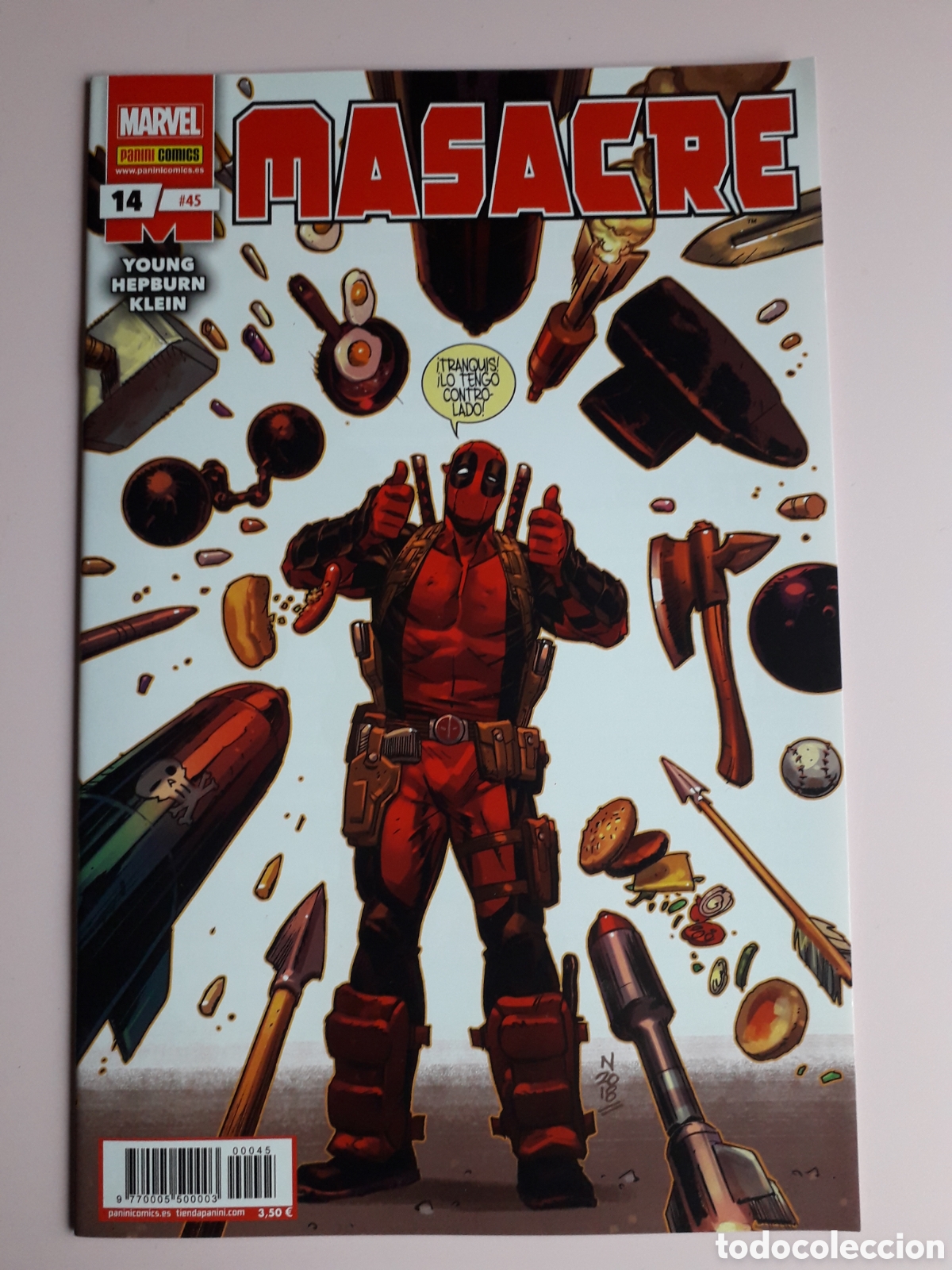 C&oacute;mics: MASACRE DEADPOOL N&Uacute;MERO 45 /14. EXCELENTE ESTADO - Foto 1