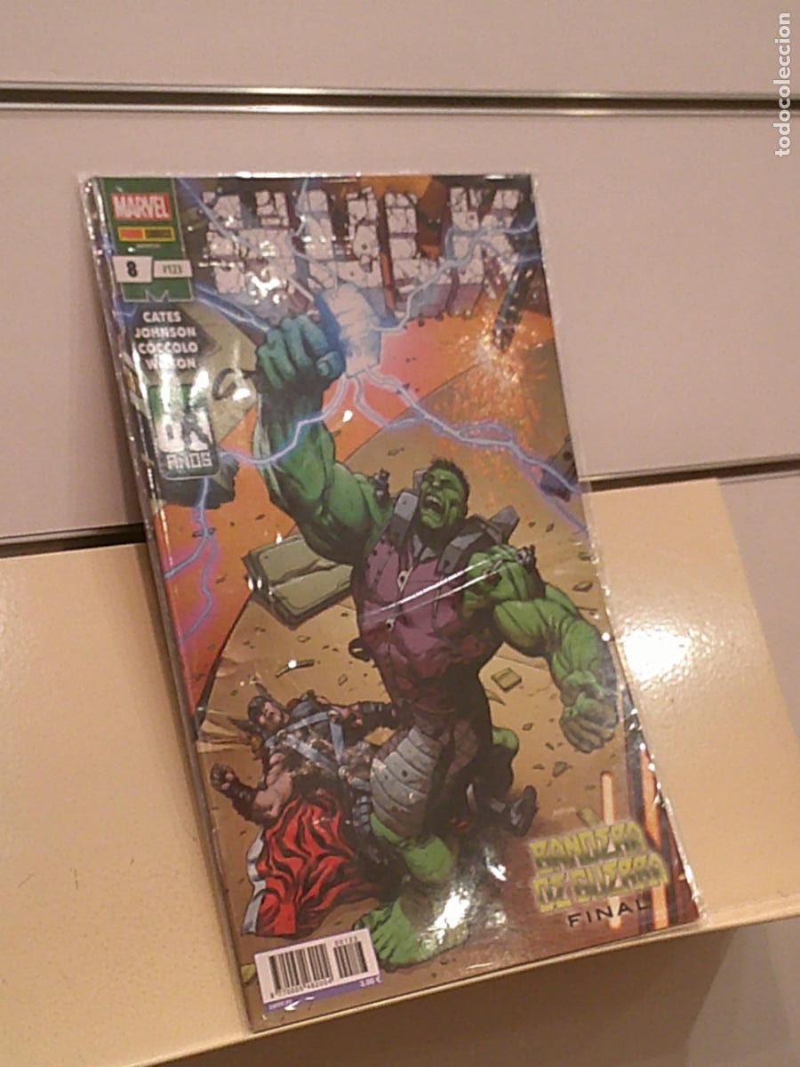 C&oacute;mics: HULK N&ordm; 8-123 BANDERA DE GUERRA FINAL MARVEL - PANINI - Foto 1