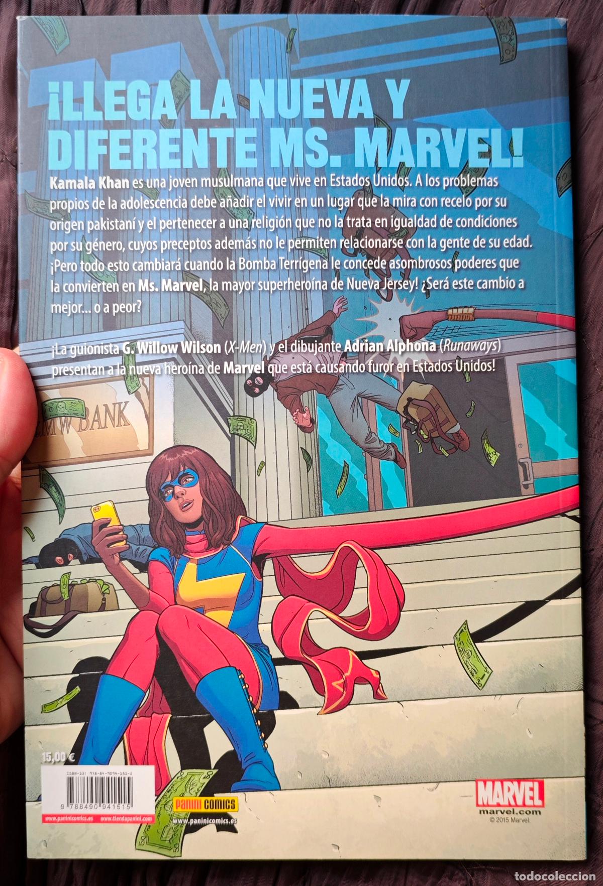C&oacute;mics: Ms. MARVEL 1 FUERA DE LO NORMAL - Colecci&oacute;n 100 % - PANINI COMICS - EXCELENTE ESTADO - Foto 4
