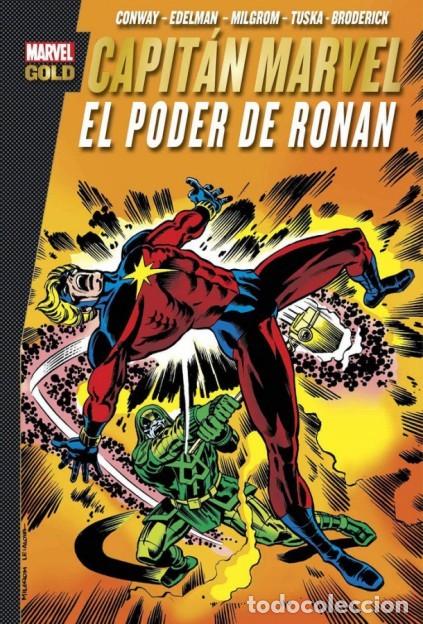 C&oacute;mics: MARVEL GOLD CAPITAN MARVEL EL PODER DE RONAN - PANINI - BUEN ESTADO - MTFA - Foto 1