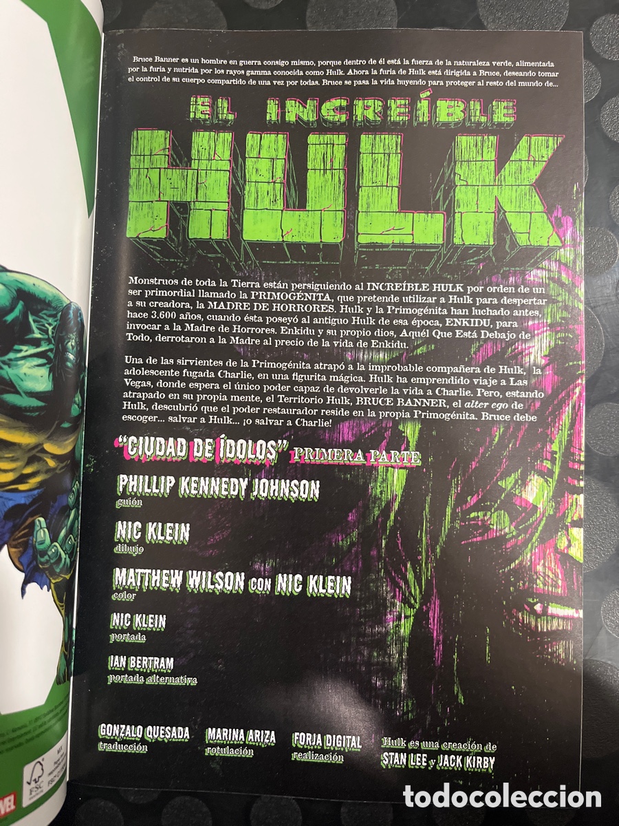 C&oacute;mics: EL INCRE&Iacute;BLE HULK VOL.2 N.148 / 18 CIUDAD DE &Iacute;DOLOS ( 2012/&hellip; ) - Foto 3