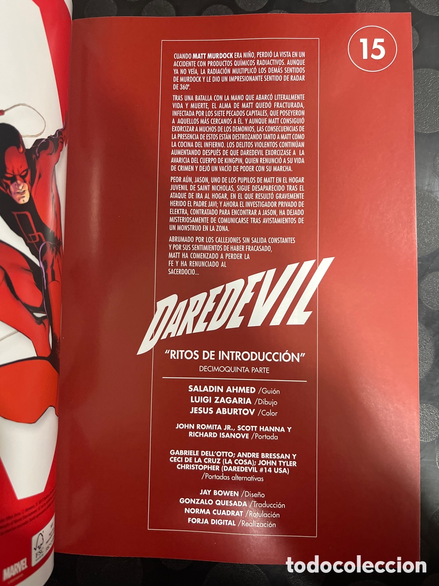 C&oacute;mics: DAREDEVIL N.62 / 15 RITOS DE INTRODUCCI&Oacute;N ( 2019/&hellip; ) - Foto 3