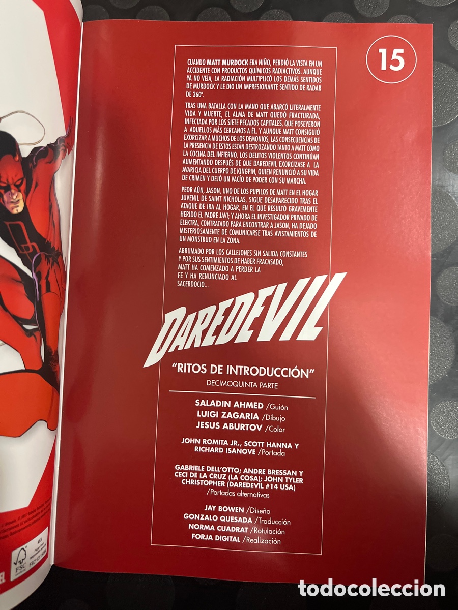 C&oacute;mics: DAREDEVIL N.62 / 15 RITOS DE INTRODUCCI&Oacute;N ( 2019/&hellip; ) - Foto 3