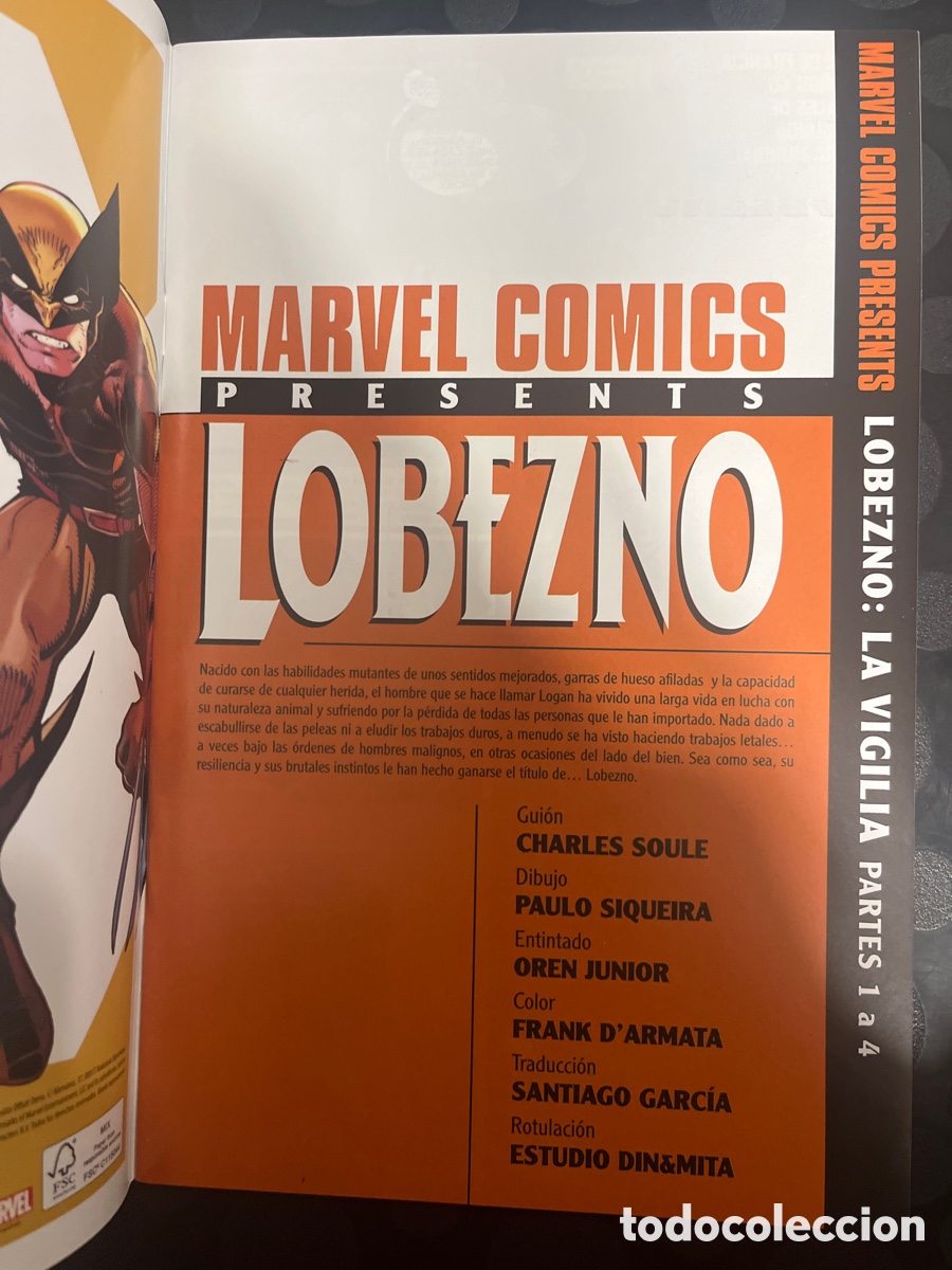 C&oacute;mics: LOBEZNO N.1 MARVEL C&Oacute;MICS PRESENTS ( 2020 ) - Foto 3