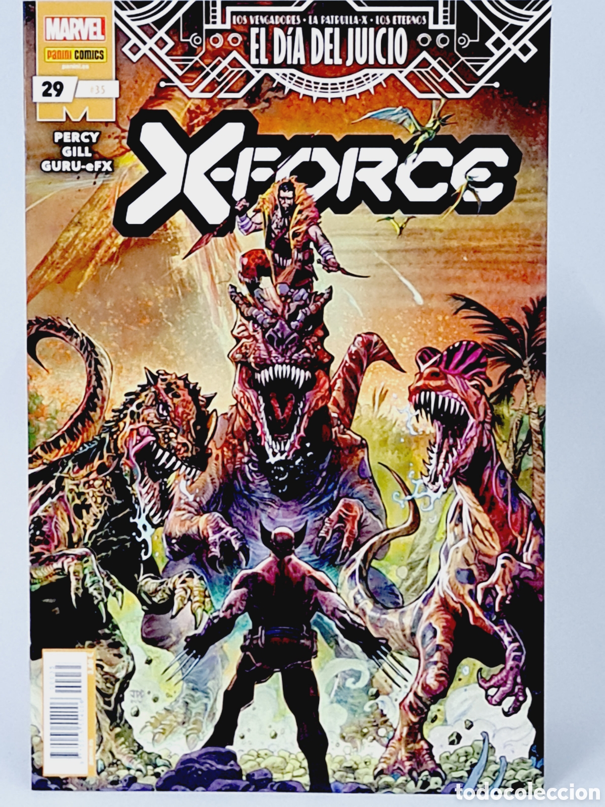 C&oacute;mics: DE KIOSCO X-FORCE 29 - 35 MARVEL COMICS PANINI EL D&Iacute;A DEL JUICIO GRAPA - Foto 1