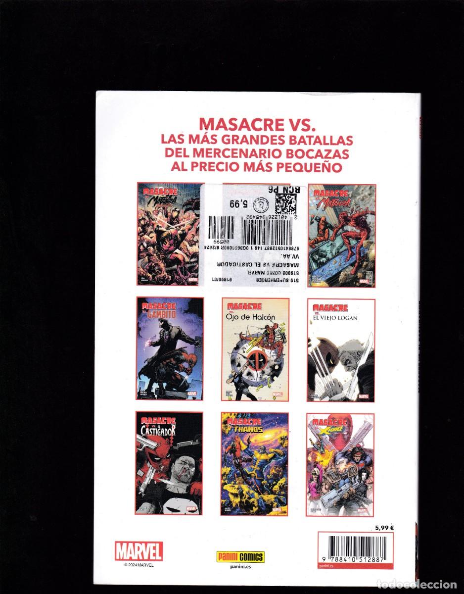 C&oacute;mics: MASACRE VS - N&ordm; 7 - MASACRE VS EL CASTIGADOR - PANINI - Foto 2