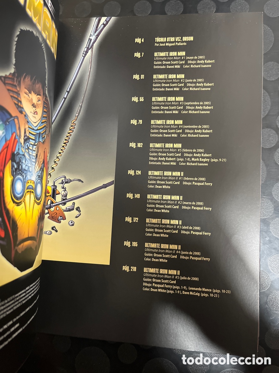 C&oacute;mics: ULT&Iacute;MATE IRON MAN : ORSON SCOTT CARD MARVEL DELUXE ( 2010 ) - Foto 3
