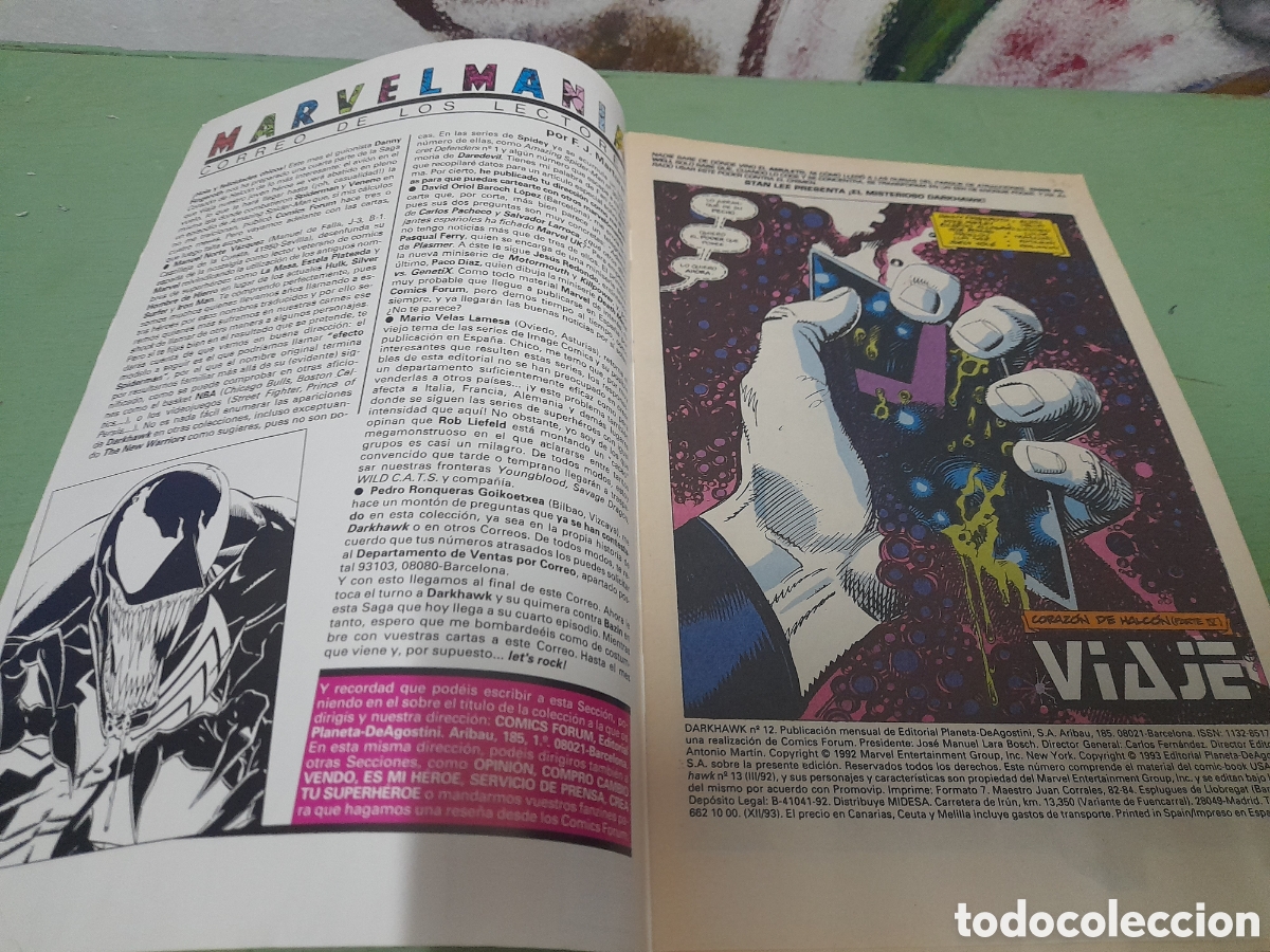 C&oacute;mics: Darkhawk n&uacute;mero 12 a&ntilde;o 1992 - Foto 5