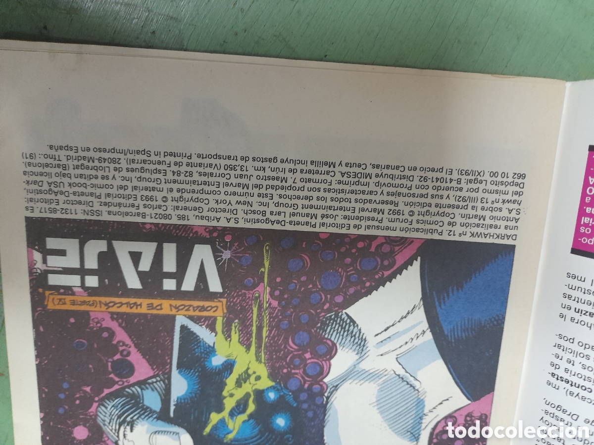 C&oacute;mics: Darkhawk n&uacute;mero 12 a&ntilde;o 1992 - Foto 6