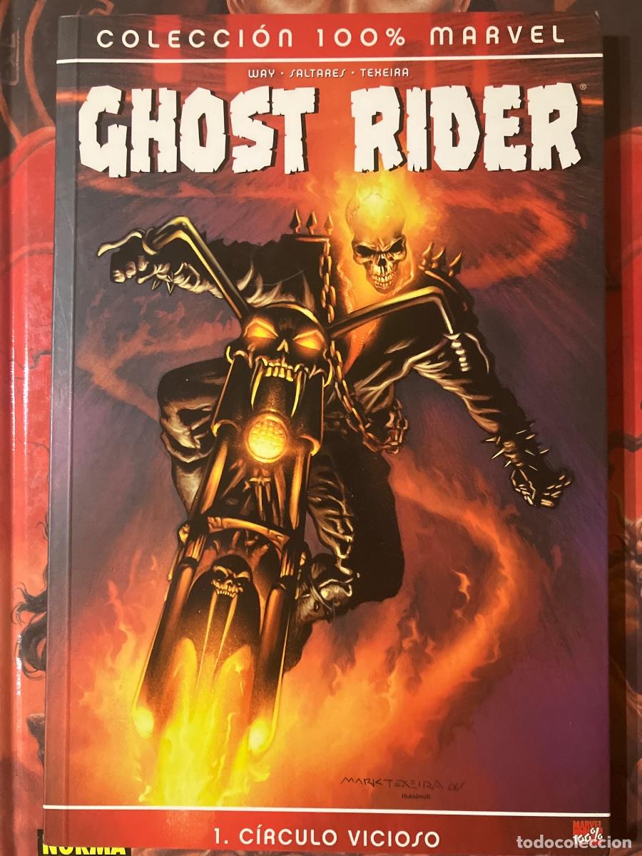 C&oacute;mics: GHOST RIDER - N&Uacute;MERO 1 - COLECCI&Oacute;N 100% MARVEL - C&Iacute;RCULO VICIOSO - PANINI - Foto 1