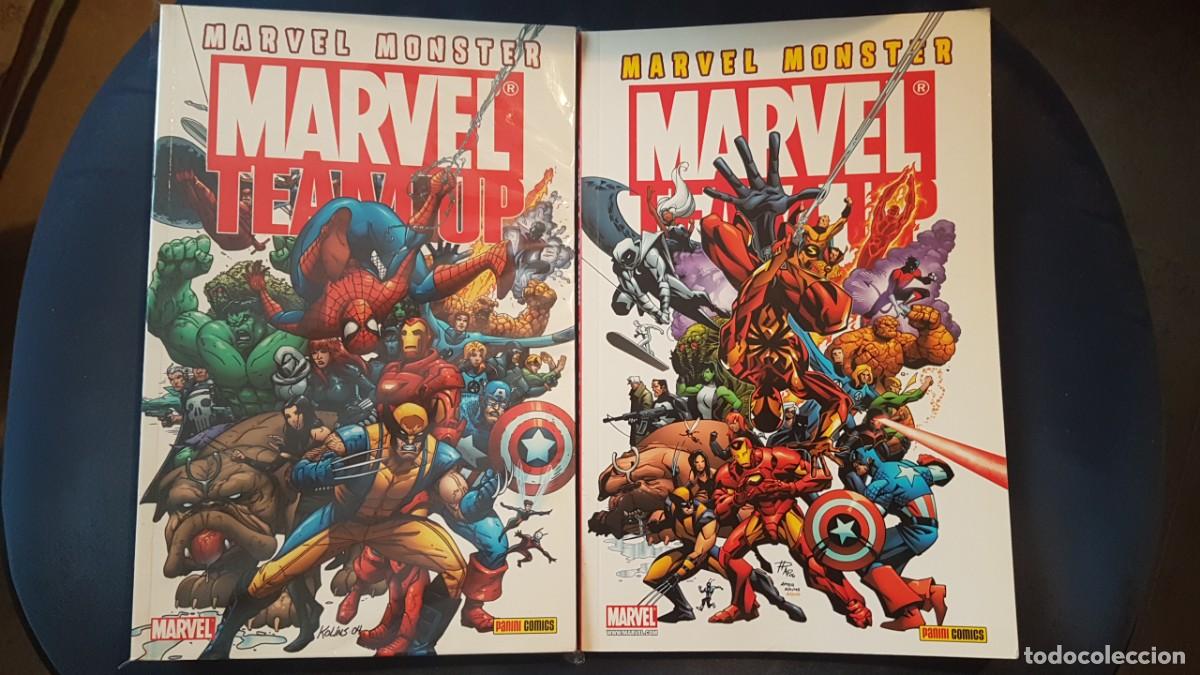 C&oacute;mics: MARVEL MONSTER: MARVEL TEAM UP (OBRA COMPLETA 2 TOMOS) - PANINI - Foto 1