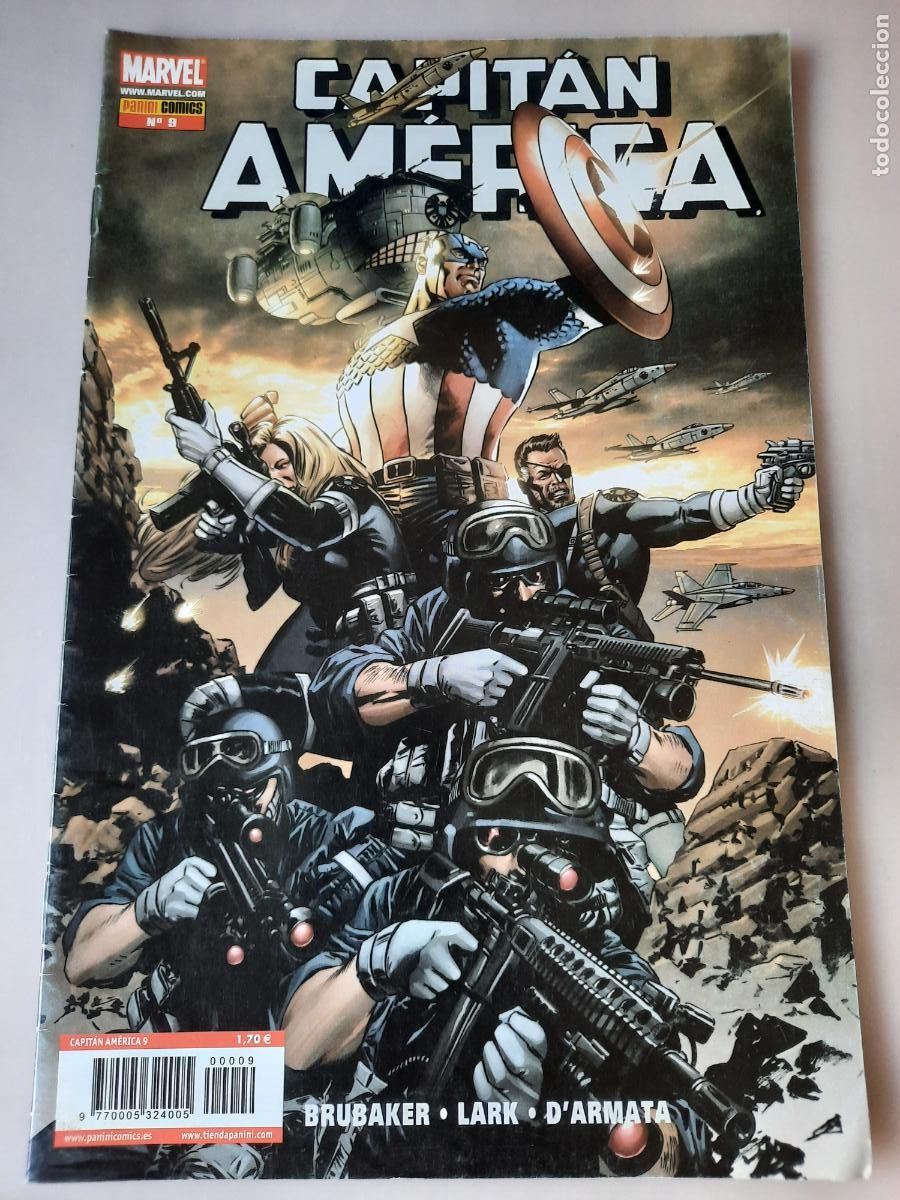 C&oacute;mics: CAPIT&Aacute;N AM&Eacute;RICA N&ordm; 9 - ED. PANINI - Foto 1