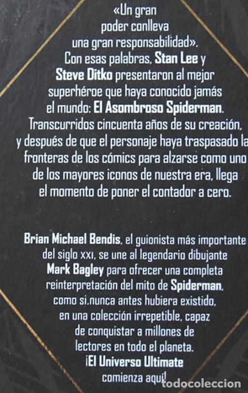C&oacute;mics: SPIDERMAN EDICI&Oacute;N INTEGRAL ULTIMATE 1 PODER Y RESPONSABILIDAD C&Oacute;MIC 360 P&Aacute;G. EL HOMBRE ARA&Ntilde;A BOCETOS - Foto 2