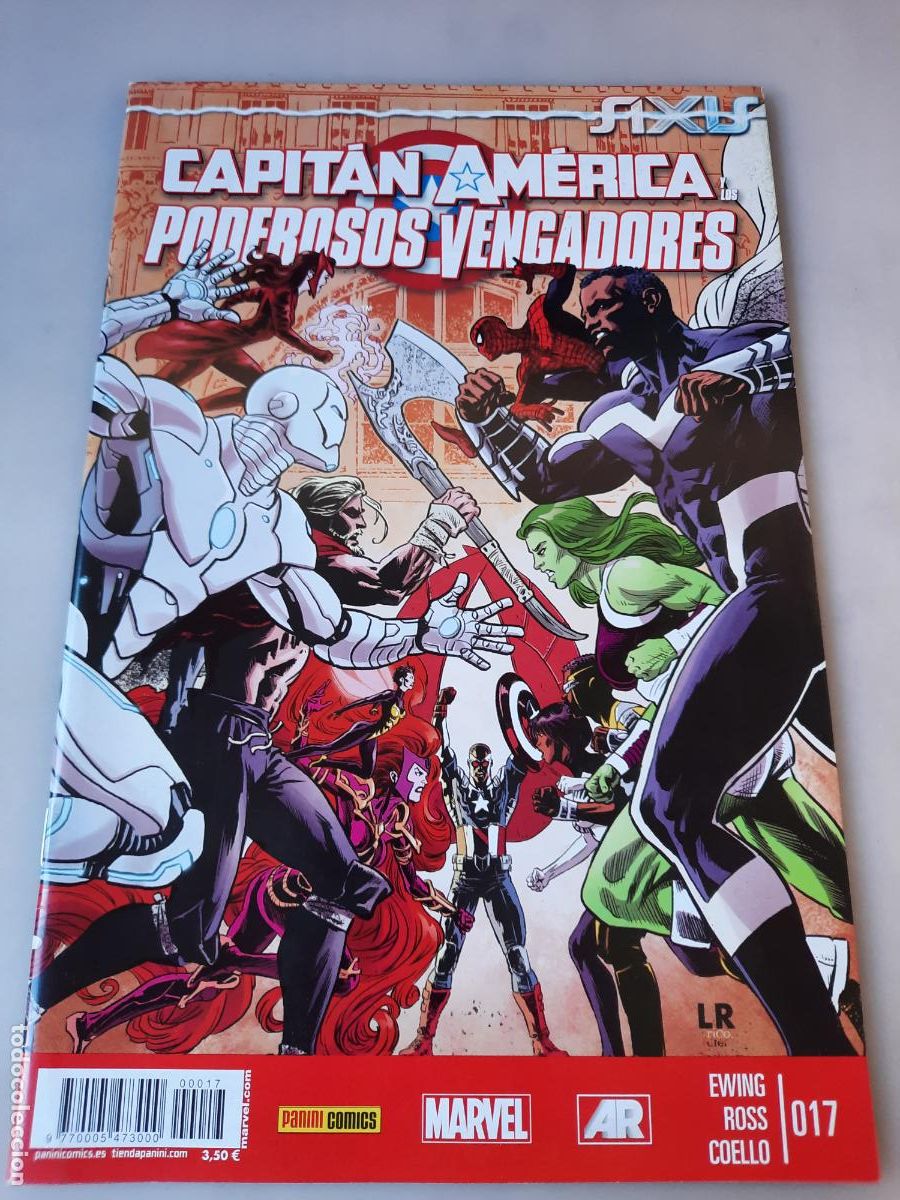 C&oacute;mics: CAPIT&Aacute;N AM&Eacute;RICA Y LOS PODEROSOS VENGADORES N&ordm; 17 - ED. PANINI - Foto 1