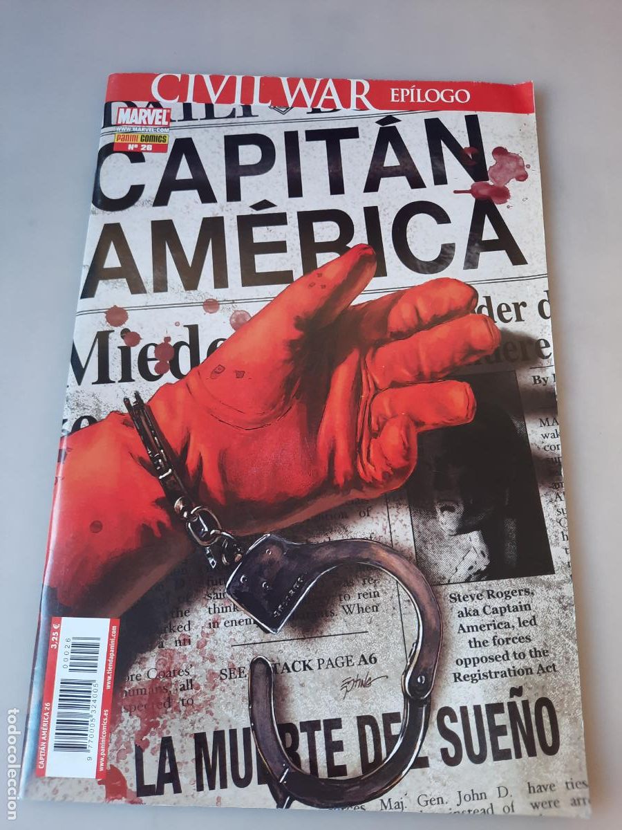 C&oacute;mics: CAPIT&Aacute;N AM&Eacute;RICA N&ordm; 26 - ED. PANINI - Foto 1