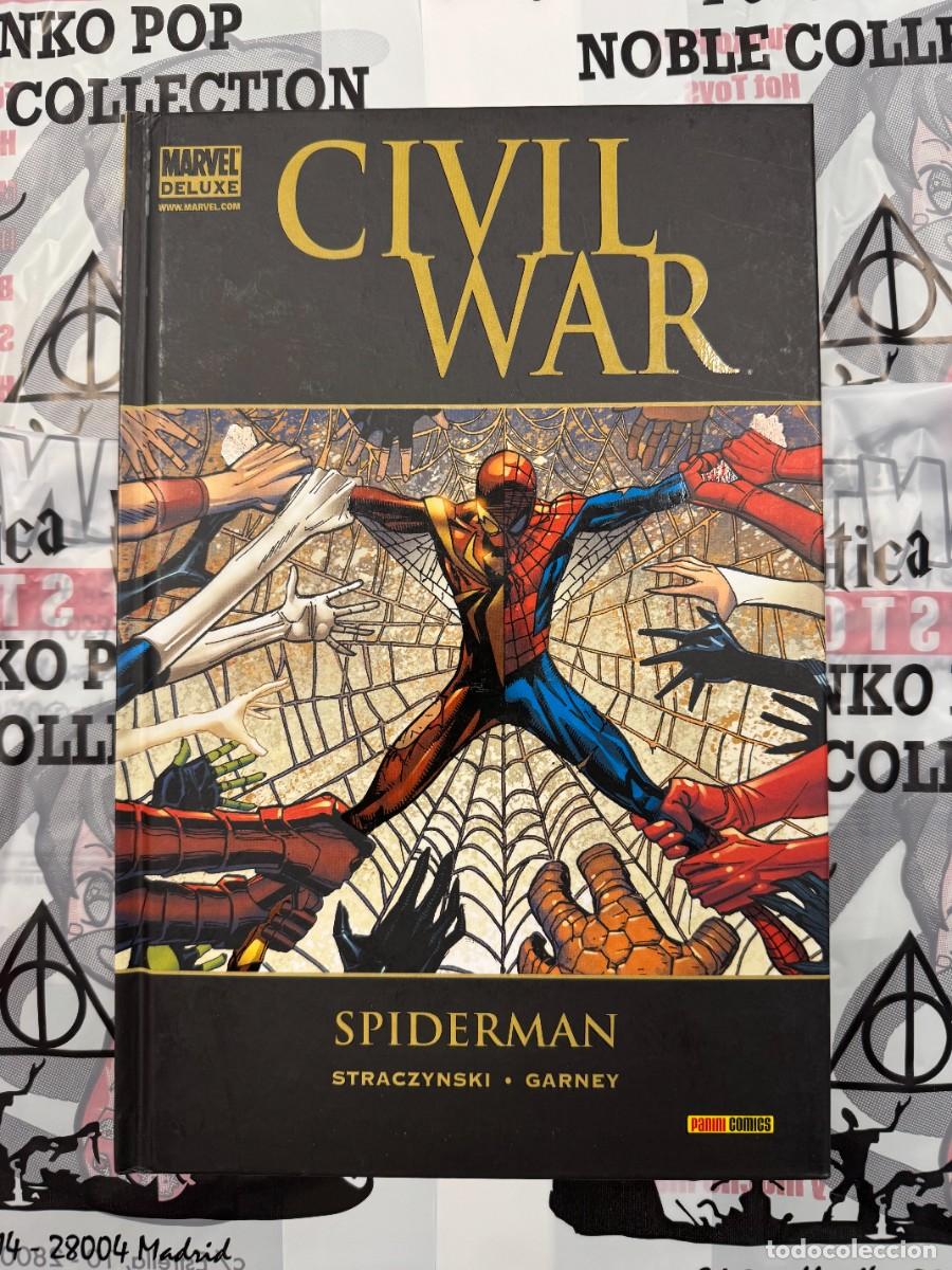 C&oacute;mics: CIVIL WAR - SPIDERMAN - STRACZYNSKI - GARNEY - MARVEL DELUXE - PANINI COMICS - Foto 1