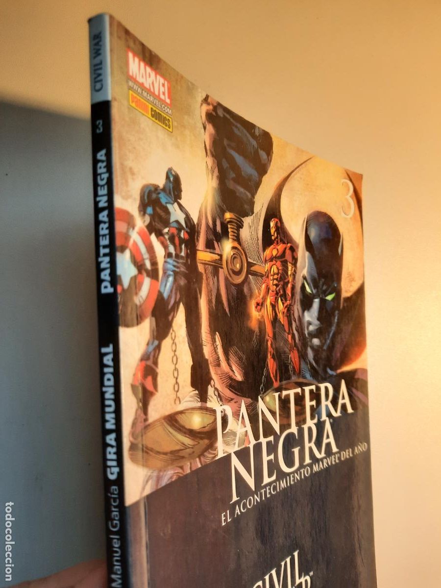 C&oacute;mics: CIVIL WAR: PANTERA NEGRA N&ordm; 3 - ED. PANINI - Foto 2