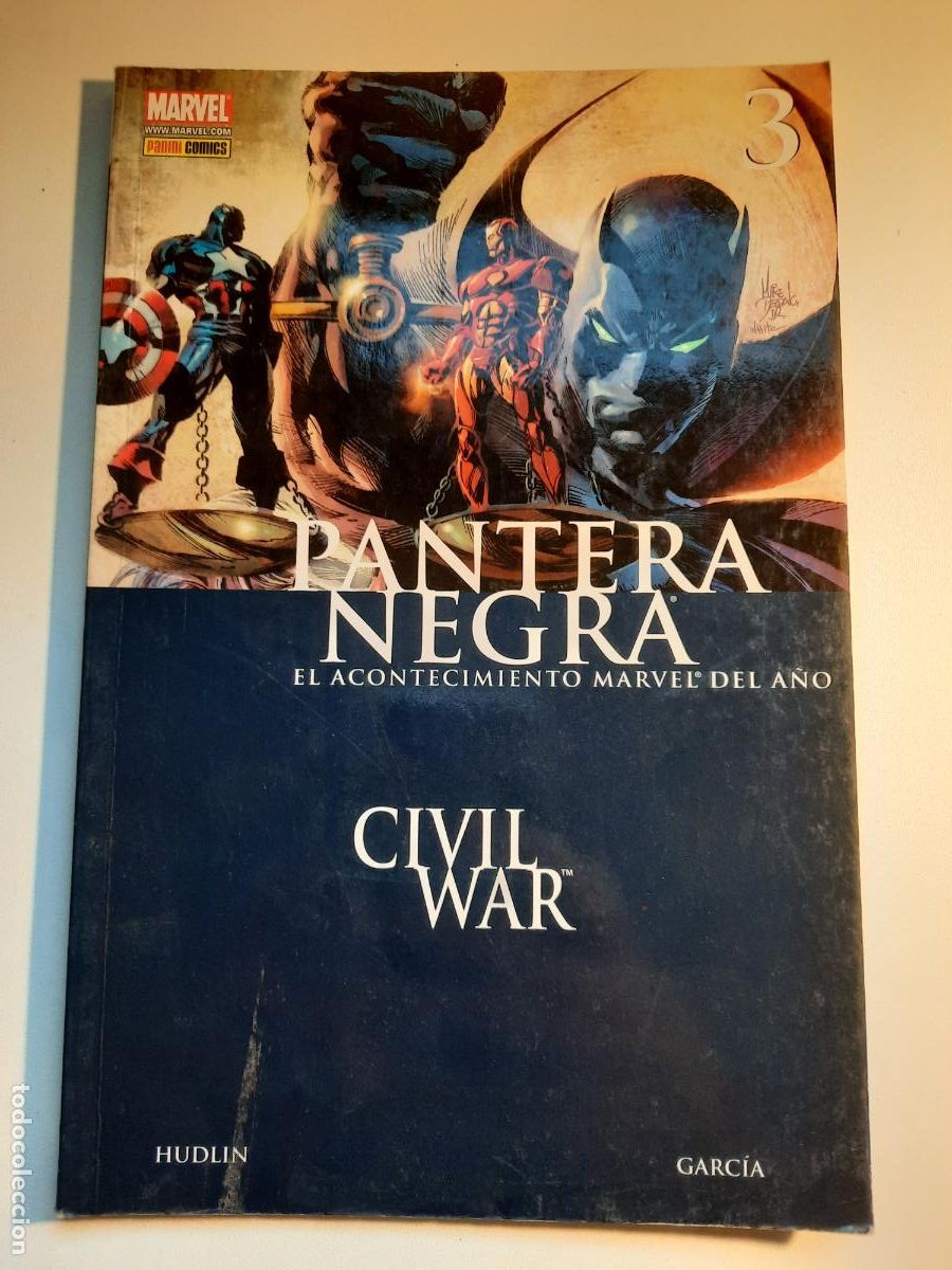C&oacute;mics: CIVIL WAR: PANTERA NEGRA N&ordm; 3 - ED. PANINI - Foto 1