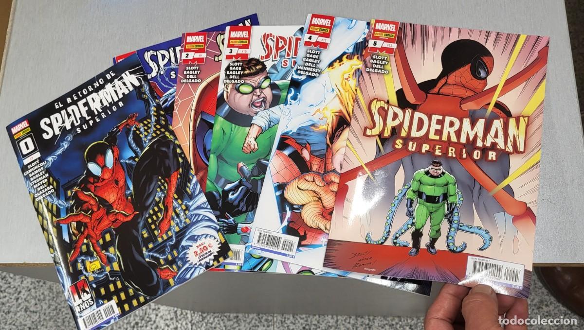 C&oacute;mics: SPIDERMAN SUPERIOR VOL 2 &iexcl; COMPLETA 5 NUMEROS ! DAN SLOTT - MARK BAGLEY / MARVEL PANINI