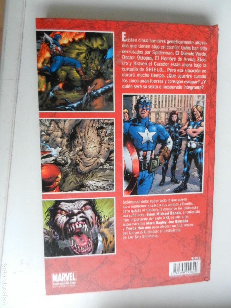 C&oacute;mics: ULTIMATE SPIDERMAN LOS SEIS SINIESTROS - MARVEL PANINI -2012 -23 SPIDERMAN 10 - Foto 2