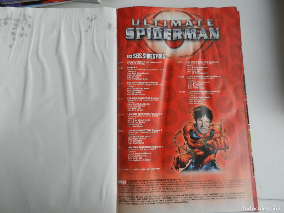C&oacute;mics: ULTIMATE SPIDERMAN LOS SEIS SINIESTROS - MARVEL PANINI -2012 -23 SPIDERMAN 10 - Foto 10