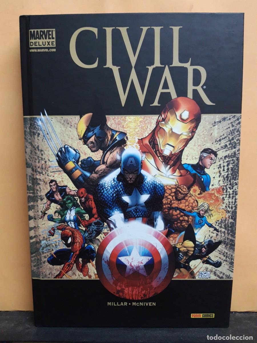 C&oacute;mics: CIVIL WAR. MARVEL DELUXE. PANINI - Foto 1