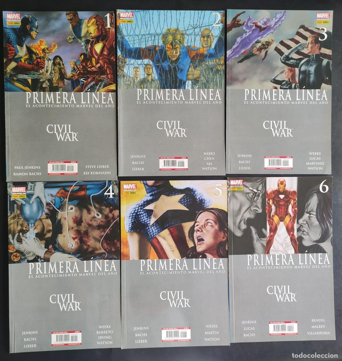 C&oacute;mics: CIVIL WAR PRIMERA LINEA COMPLETA - Foto 1