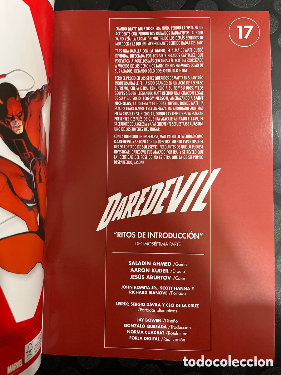 C&oacute;mics: DAREDEVIL N.64 / 17 RITOS DE INTRODUCCI&Oacute;N ( 2019/&hellip; ) - Foto 3