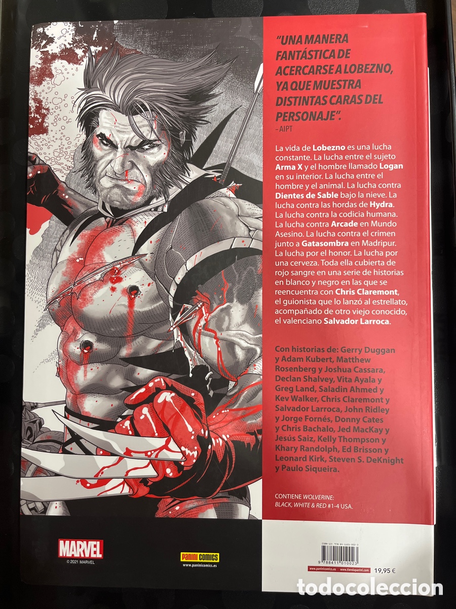 C&oacute;mics: LOBEZNO : BLANCO , NEGRO Y SANGRE ( 2021 ) - Foto 2