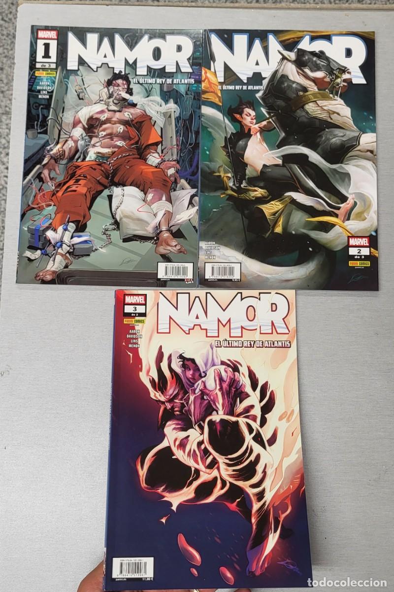 C&oacute;mics: NAMOR EL ULTIMO REY DE ATLANTIS &iexcl; COMPLETA 3 N&Uacute;MEROS ! JASON AARON - MARVEL - PANINI - Foto 1
