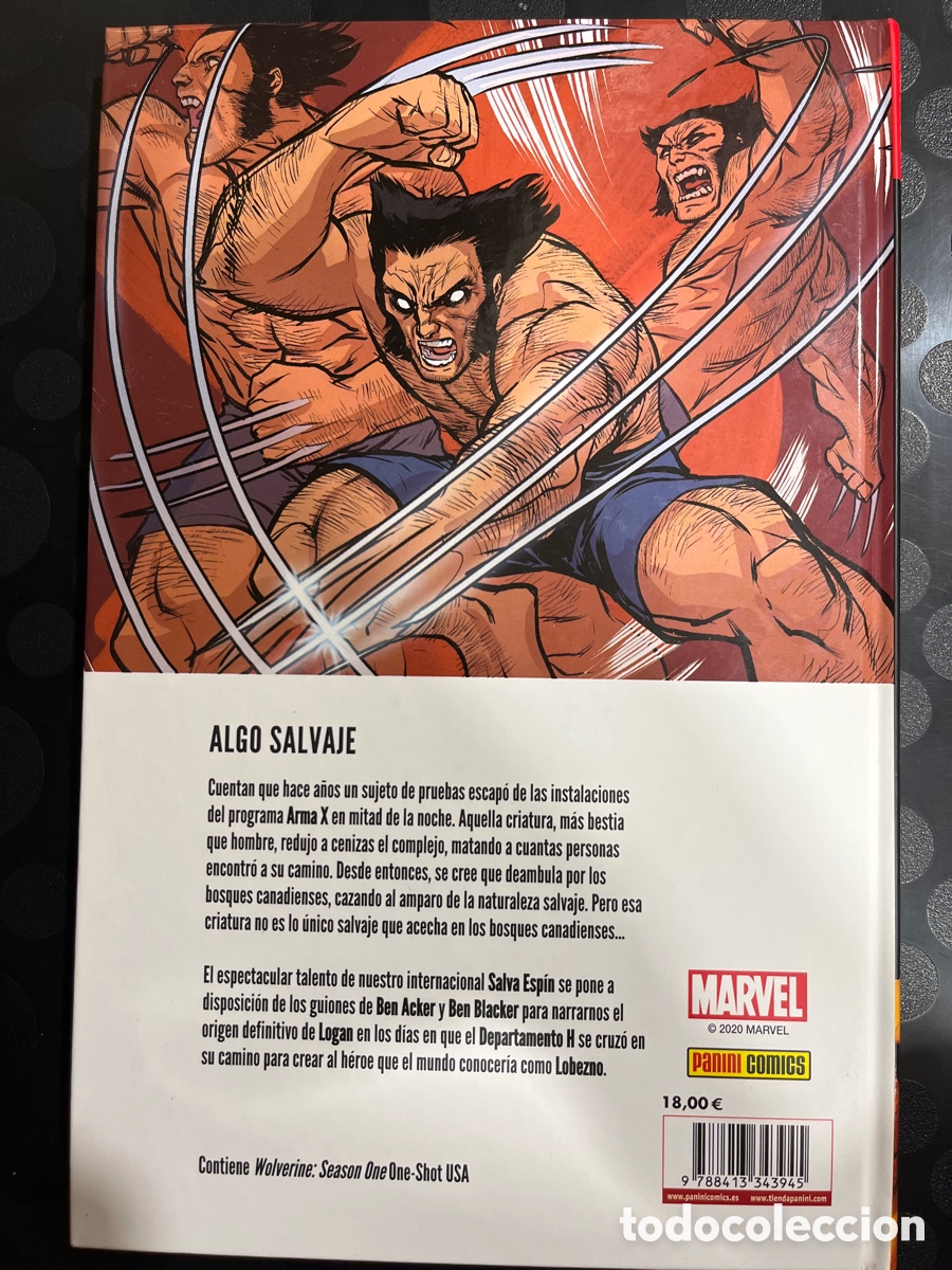 C&oacute;mics: LOBEZNO : OR&Iacute;GENES SALVAJES 100% MARVEL HC ( 2020 ) - Foto 2