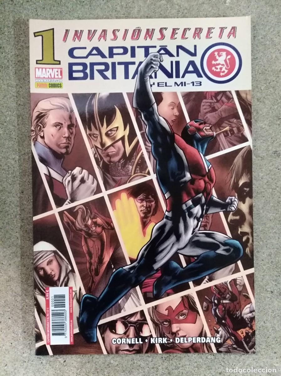 C&oacute;mics: Capitan Britania y El MI-13.Invasion Secreta.Marvel.Panini - Foto 1