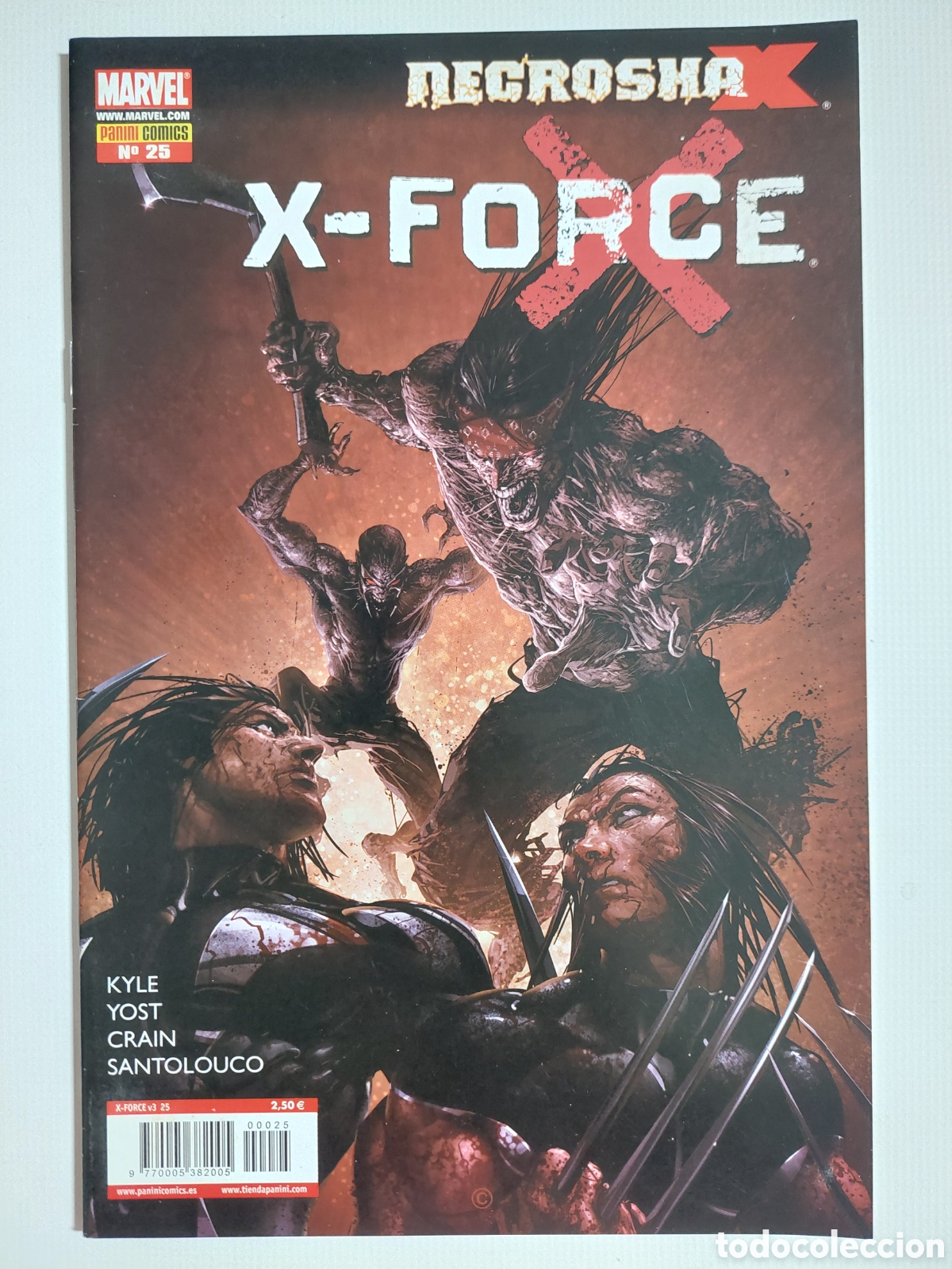 C&oacute;mics: X-FORCE N&ordm; 25 - NECROSHA-X - GRAPA MARVEL PANINI 2010 - Foto 1