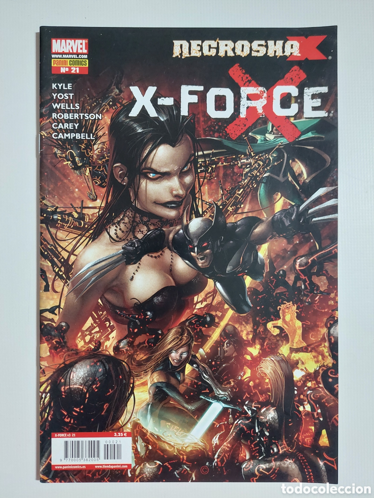 C&oacute;mics: X-FORCE N&ordm; 21 - NECROSHA-X - GRAPA MARVEL PANINI 2010 - Foto 1