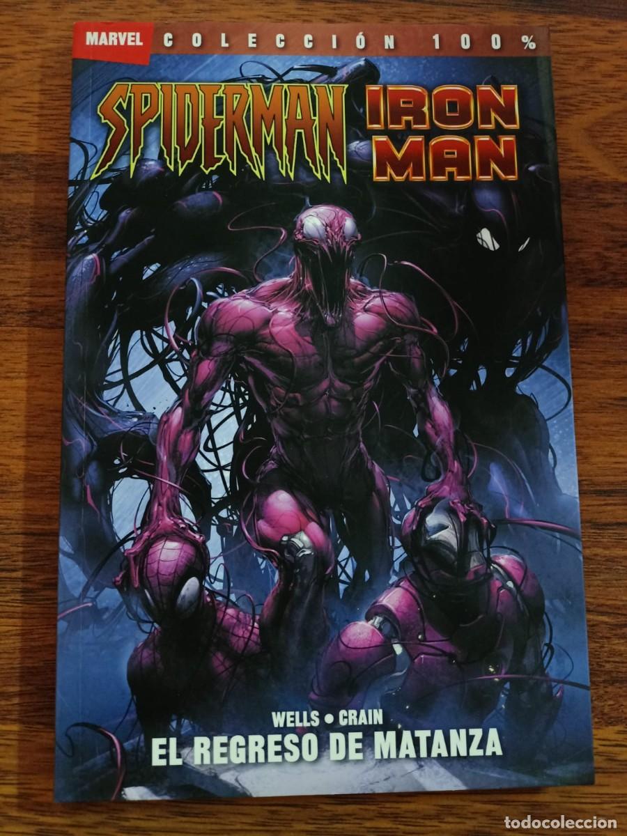 C&oacute;mics: SPIDERMAN. IRON MAN. EL REGRESO DE MATANZA. Colecci&oacute;n 100% Marvel - Foto 1