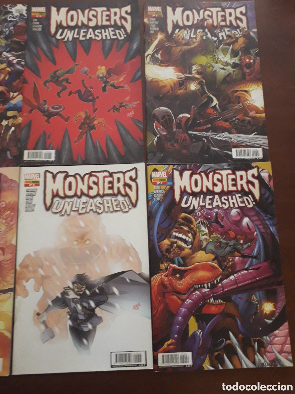 C&oacute;mics: MONSTERS UNLEASHED. 6 N&Uacute;MEROS. COMPLETA. EXCELENTE ESTADO - Foto 3