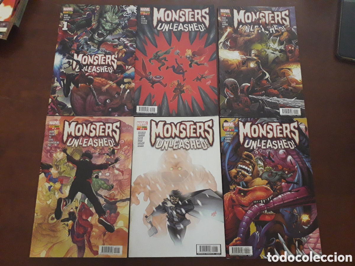 C&oacute;mics: MONSTERS UNLEASHED. 6 N&Uacute;MEROS. COMPLETA. EXCELENTE ESTADO - Foto 1