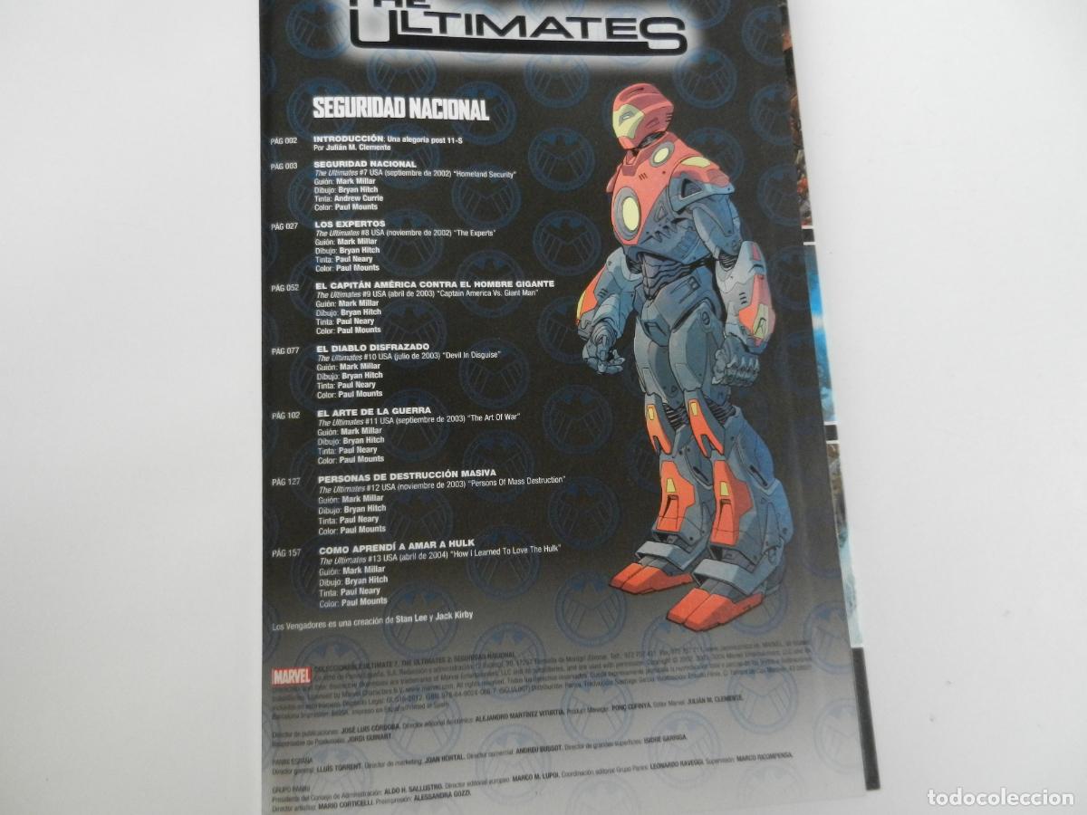 C&oacute;mics: THE ULTIMATES - SEGURIDAD NACIONAL - MARVEL . PANINI COMICS - 2012 - Foto 2